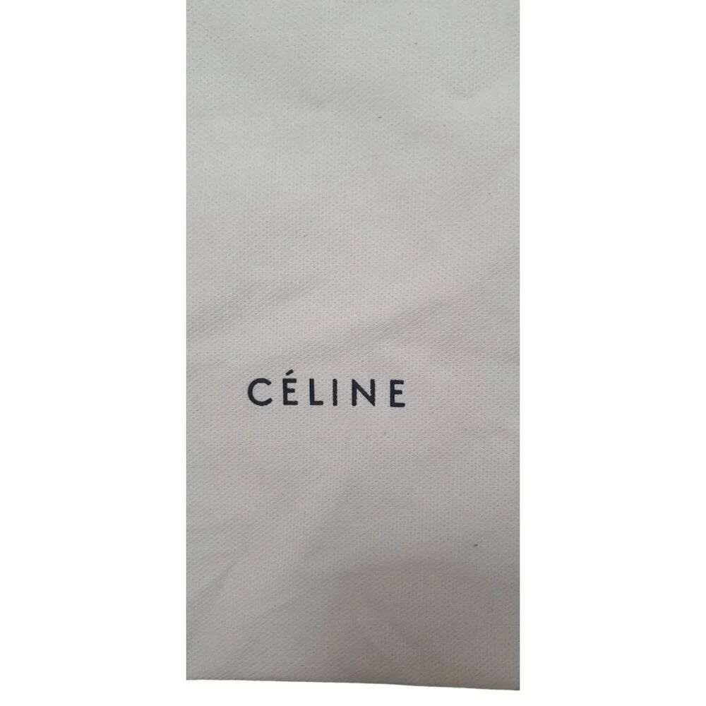 Authentic Celine Drawstring Dust Bag/Pouch CREAM Fabric Size 15x13